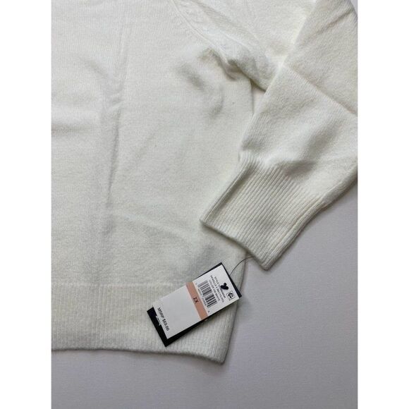 Danielle Bernstein Sweater Top White Stretchy Cozy Crewneck 2X NEW - Picture 3 of 8